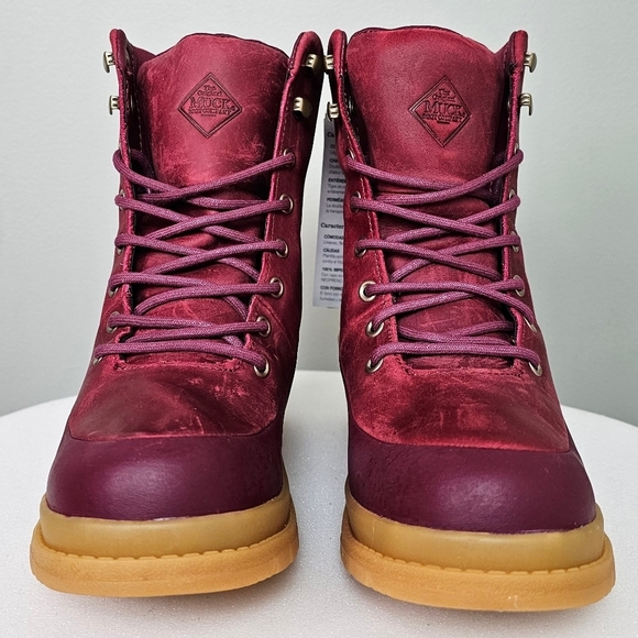 THE ORIGINAL MUCK BOOT COMPANY Muck Women's Liberty Wedge Boot BURGUNDY - Picture 5 of 16